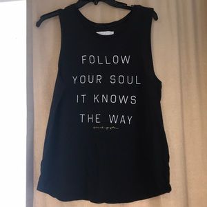 Spiritual Gangster tank in black, size large.